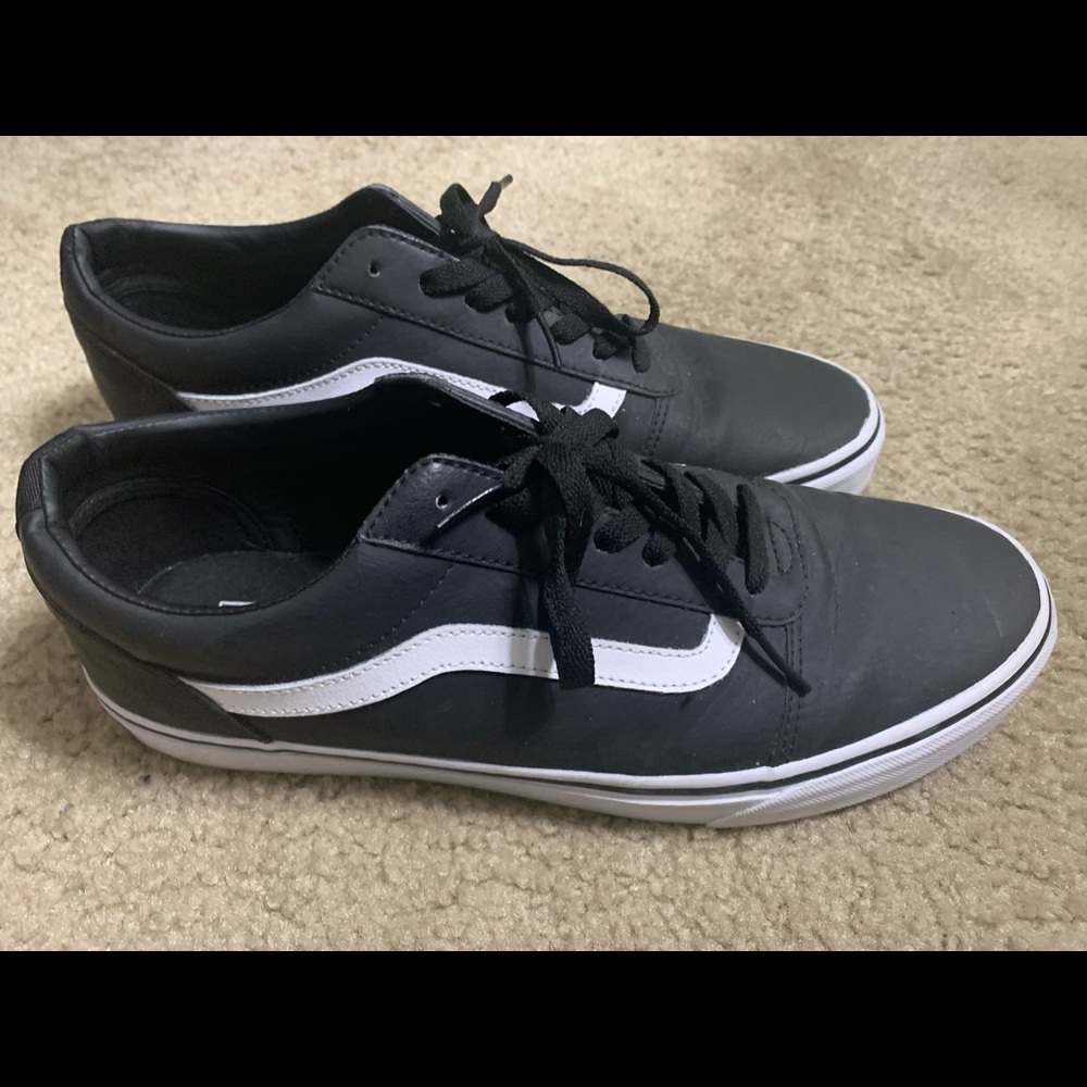 Vans old school. Leather type. Used.